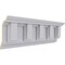 Ekena Millwork 8 1/2"H x 5"P x 9 7/8"F x 94 1/2"L, (5 7/8" Repeat), Nouveau Crown Moulding MLD08X05X09NO - alternate 3